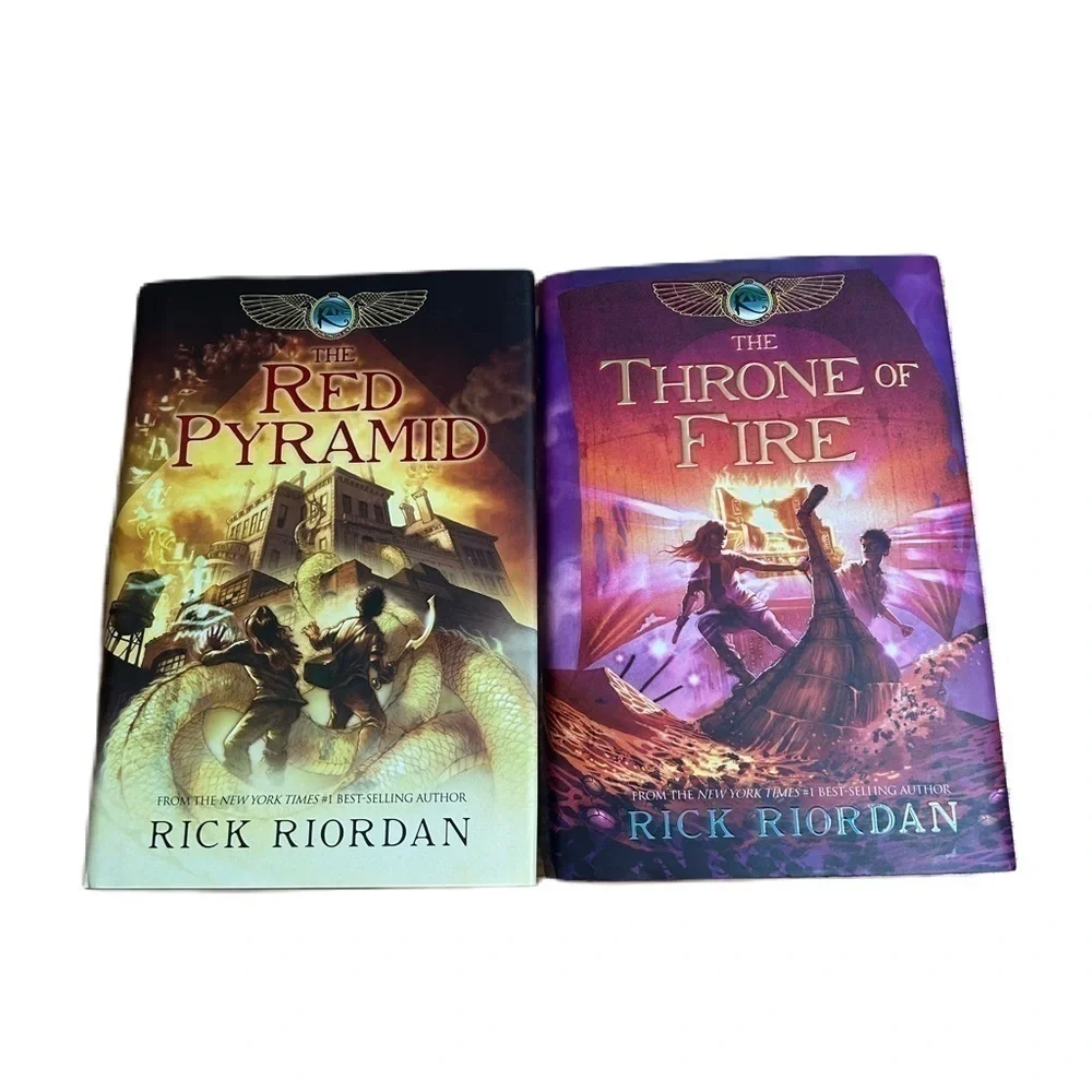 Disney Kane Chronicles Book Bundle 1 & 2 Riordan Throne of Fire Red Pyramid